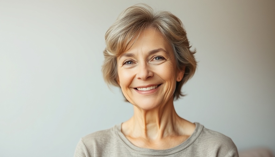 Middle-aged woman smiling, addressing Government-Mandated RTO Issues.