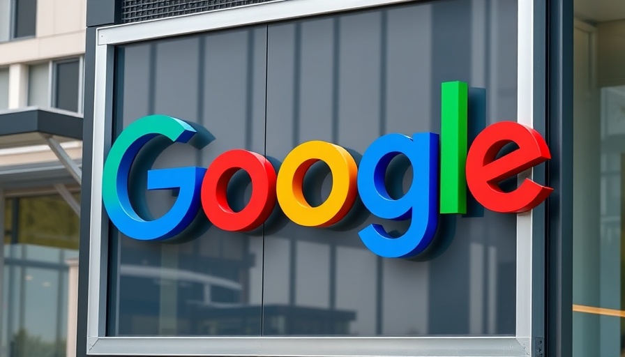 Google logo close-up on building facade, EU charges Google with DMA violations