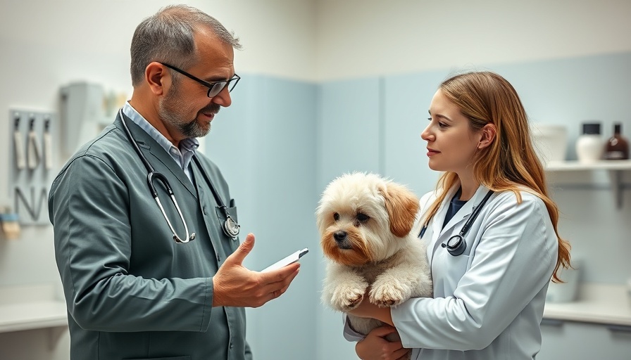 Veterinary specialist explaining notes regarding referrals.