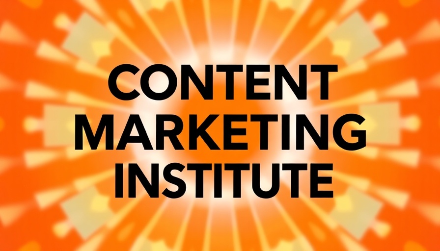 Content Marketing Institute logo with orange background