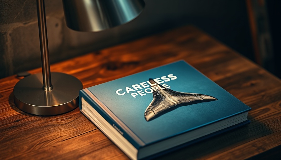 Book 'Careless People' showing leadership lessons theme with a lamp.
