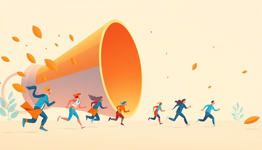 Abstract concept of veterinary conversion funnels with running figures.