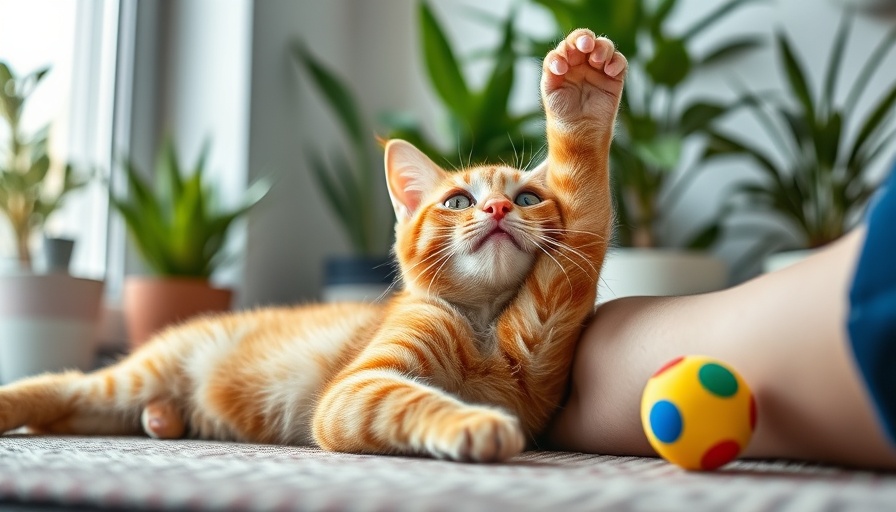 Ginger cat playing with a human hand, deepening the human-feline bond.