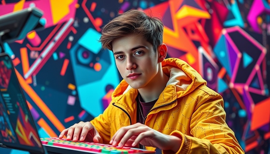 Colorful conceptual image of marketing to Reddit users with vibrant elements.