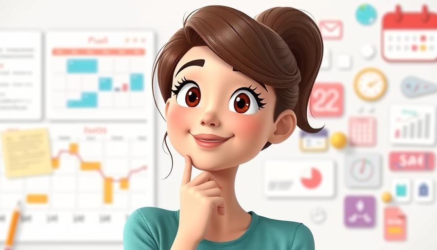 Young woman planning veterinary marketing with calendar concept
