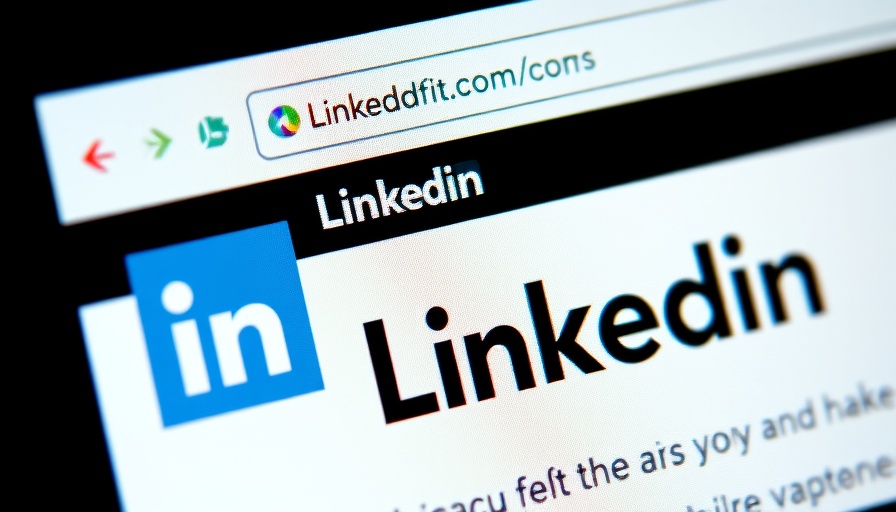 Close-up of LinkedIn interface with text elements.