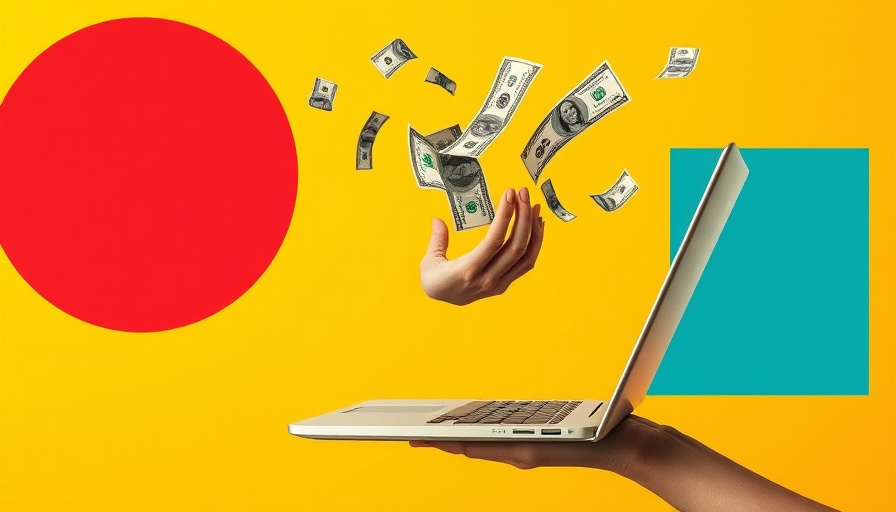 Future consumer trends 2025 visualized with money flying from laptop