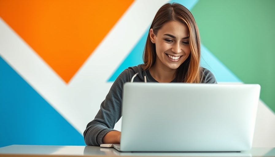 Creative laptop workspace depicting best website designs for veterinary clinics.