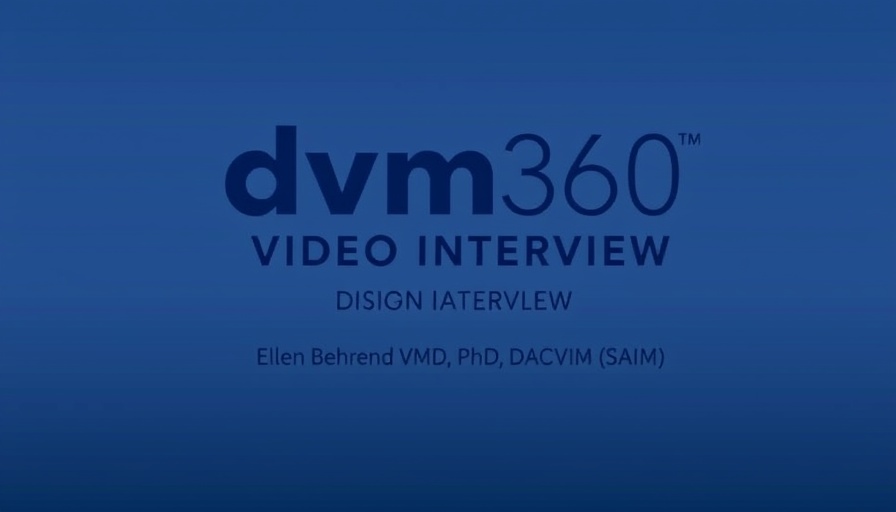 Title screen for video interview on feline SGLT2 inhibitor monitoring.