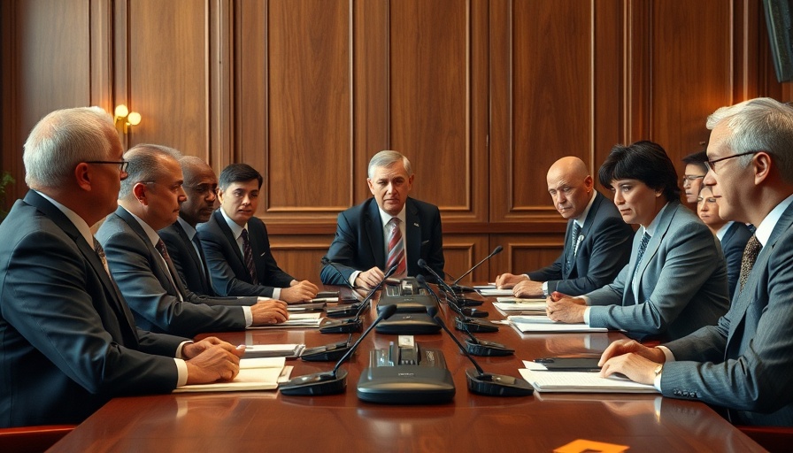 Officials discussing in conference room related to Trump's executive order on policing.