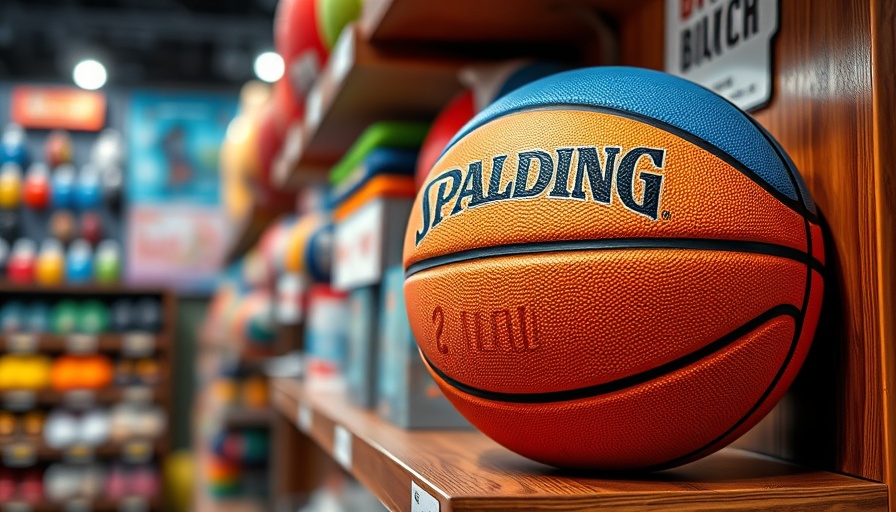 Colorful Google basketball on display shelf, vibrant scene.