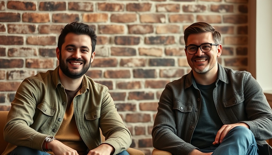 Two men at brightonSEO discussing server-side vs. client-side rendering.