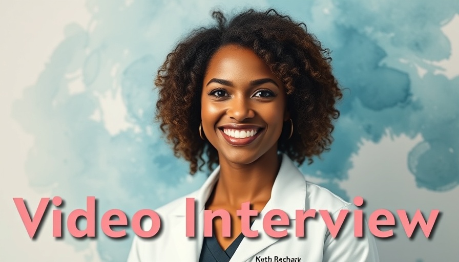Video interview with smiling professional, anal sac retention syndrome discussion