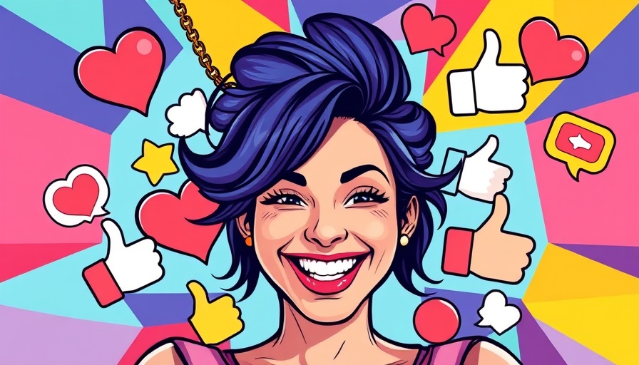 Inclusive marketing trends for veterinary clinics; woman with social media icons.