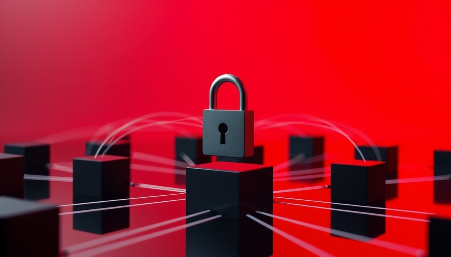 Network security padlock connecting cubes representing insider threat AI.