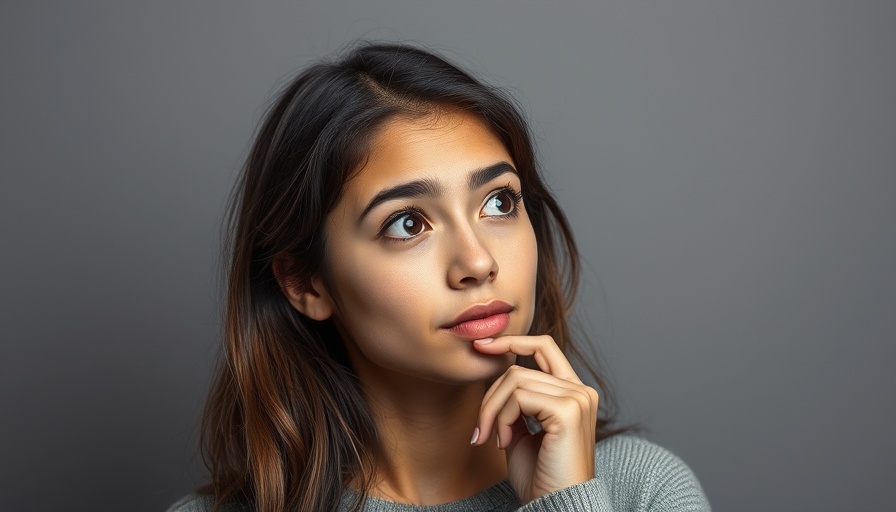Curious woman contemplating SEO job market changes.