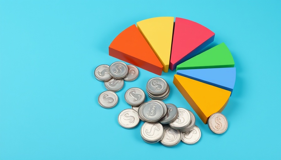 Colorful pie chart with coins, symbolizing millionaire tax proposal.