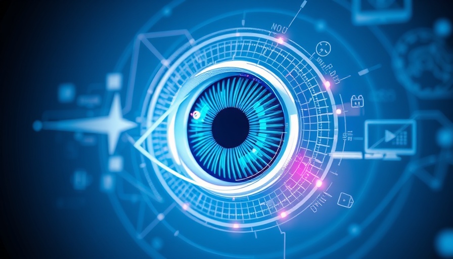 Abstract digital eye symbolizing Google Discover visibility