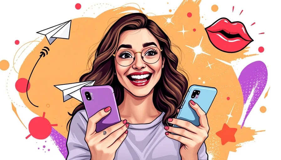 HubSpot LinkedIn Growth Strategies concept with smiling woman and graphic elements.