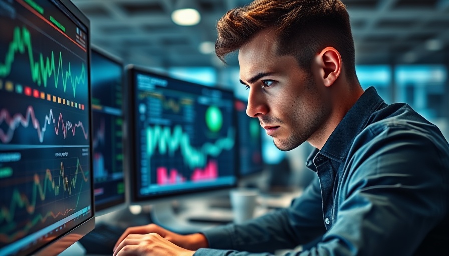 The future of SEO and client discoverability visualized with a focused professional analyzing data.