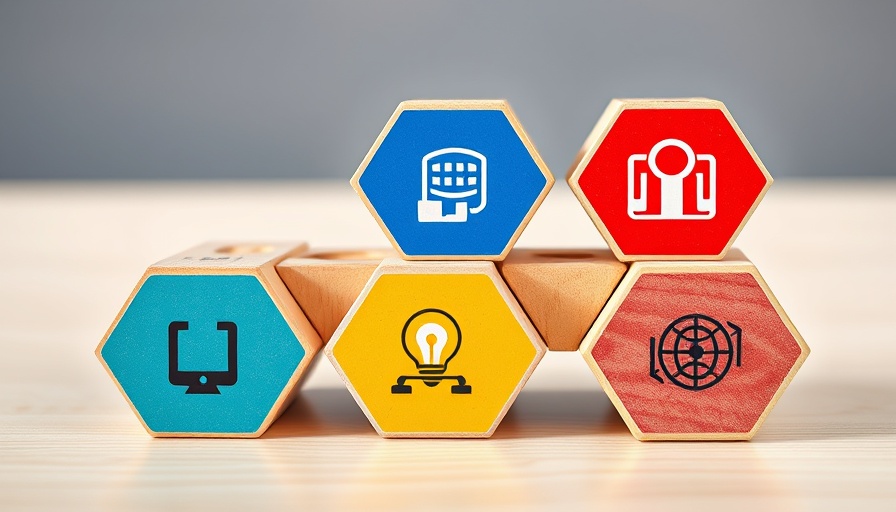 Digital communication strategy symbols on wooden blocks, Visibility Strategy for Veterinary Clinics.