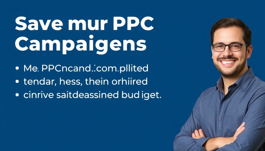 Webinar banner on PPC budget optimization with speaker photo