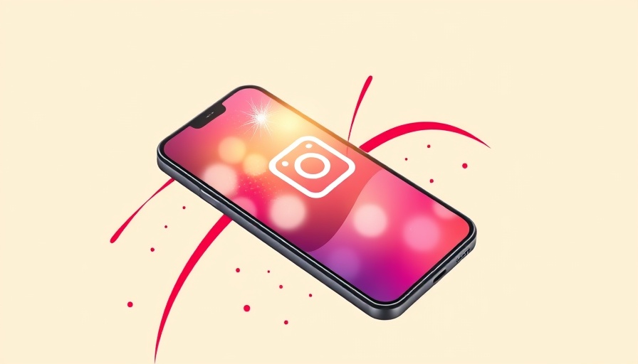 Colorful abstract phone with Instagram icon, Buying Instagram Followers