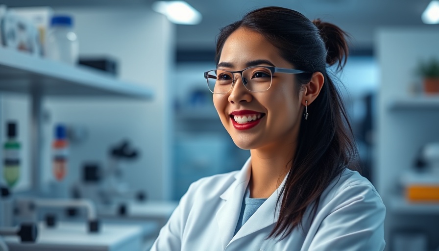 Scientist smiling during video interview about local parasite prevalence.
