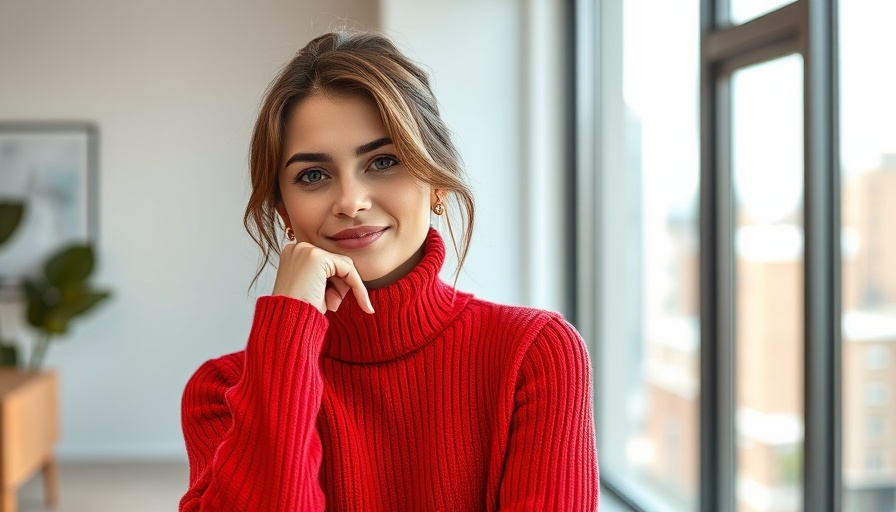 Stylish woman embodies AI-Ready Cultures indoors.