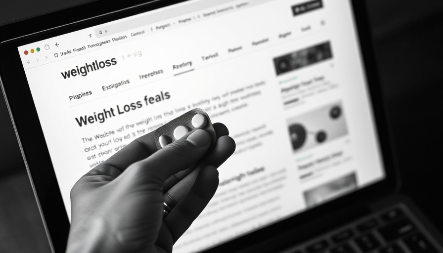 Grayscale webpage displaying information on weight loss medications for Hims & Hers.