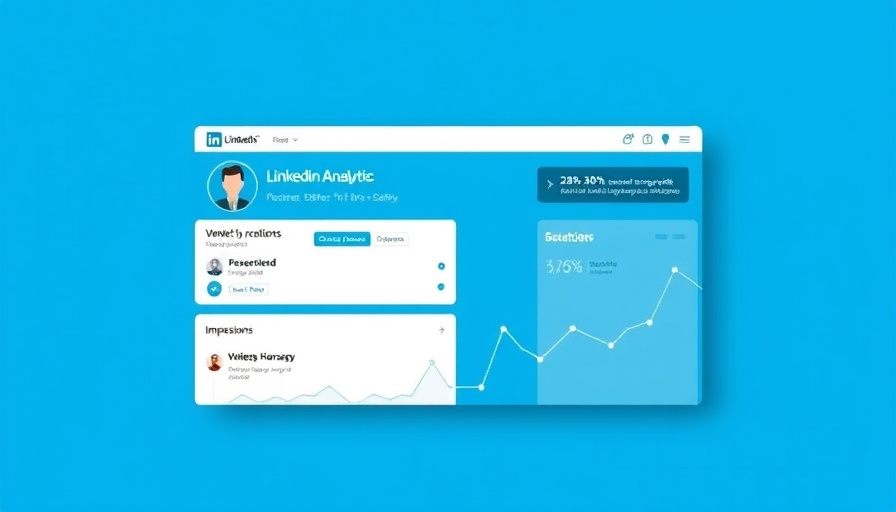 LinkedIn Profile Analytics interface showcasing engagement statistics for MedSpa growth.