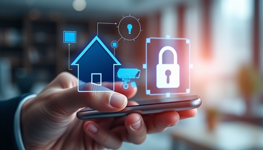 Futuristic crime prevention icons and technology interaction.