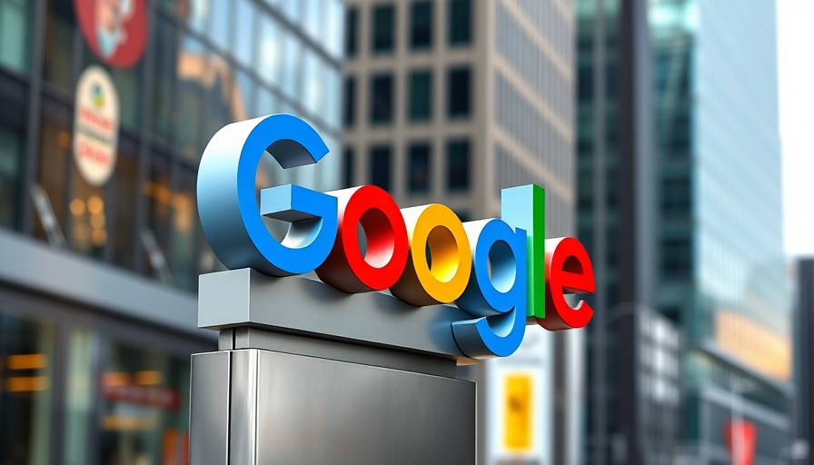 Colorful Google logo sign outdoors, AI Overviews Increase Search Queries.