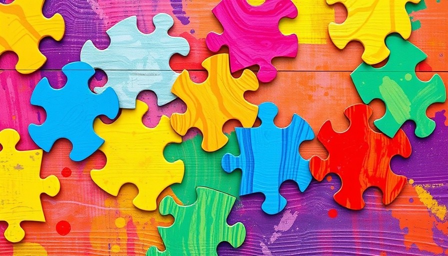 Colorful abstract jigsaw pattern depicting Buffer API Rebuild for MedSpas