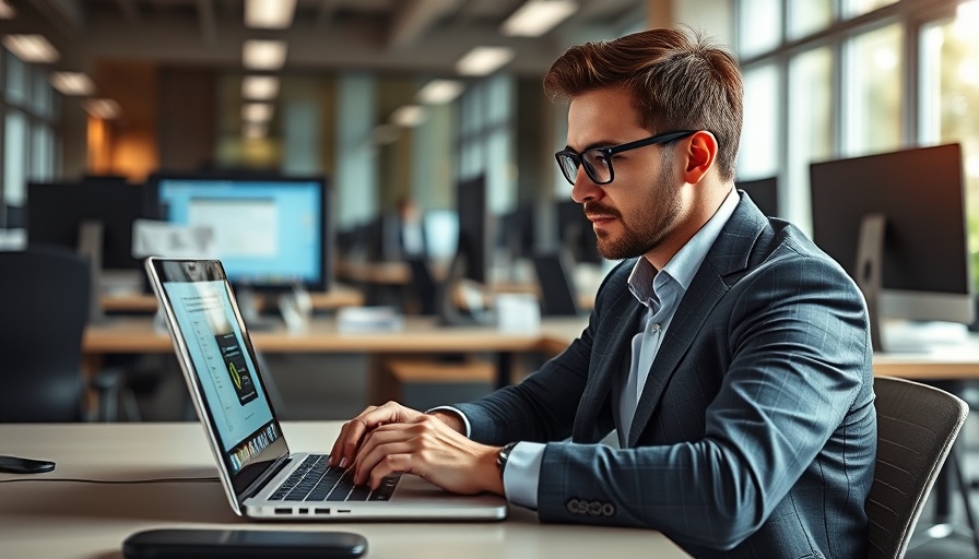 Person using ChatGPT at work, focused in office setting