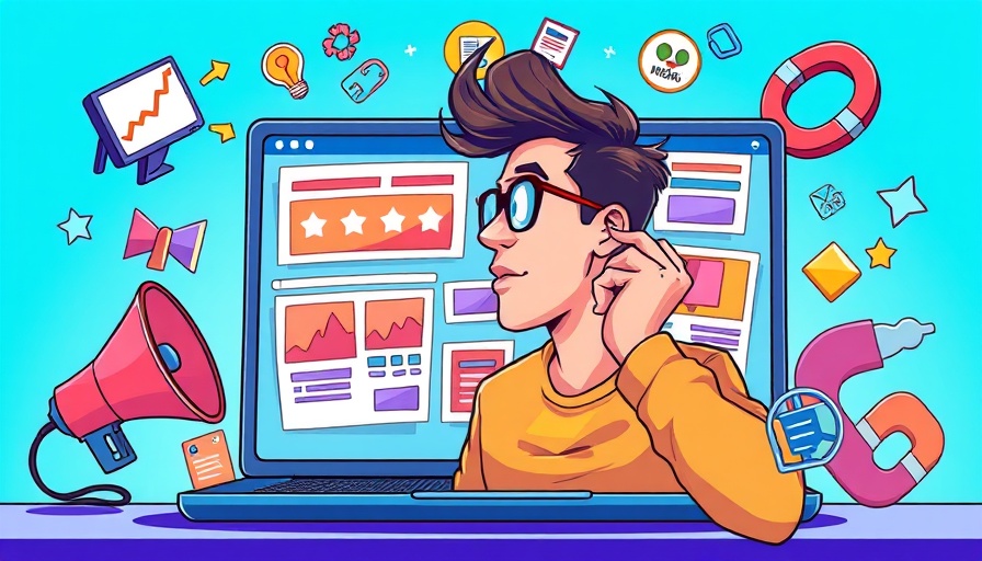 Colorful illustration of digital marketing concepts targeting vs observation in PPC advertising.