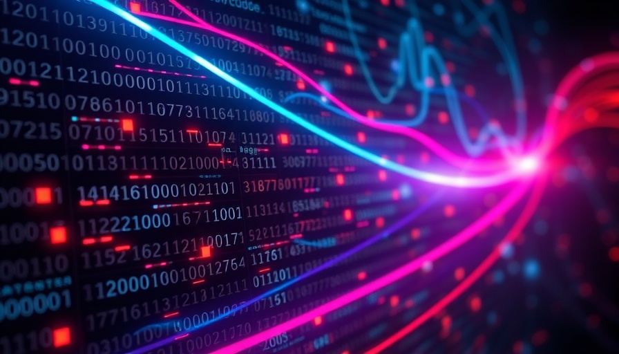 Digital visualization of data streams, SEO strategy concept.