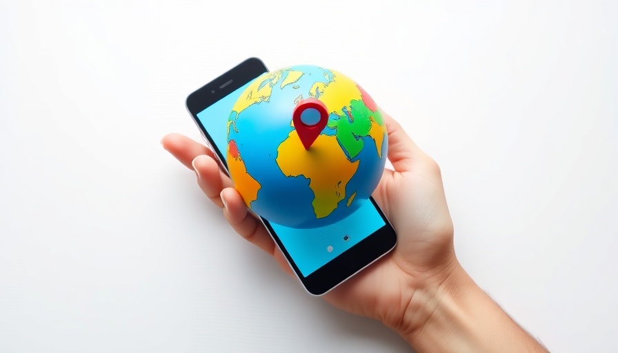 3D globe with GPS pin on smartphone illustrating Local SEO Best Practices for MedSpas