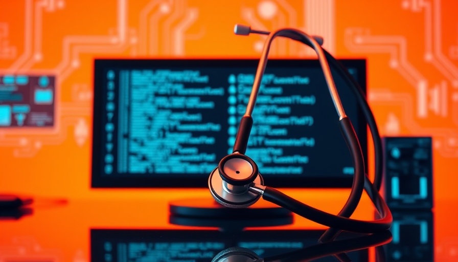 Abstract representation of AI in MedSpas with digital monitor.