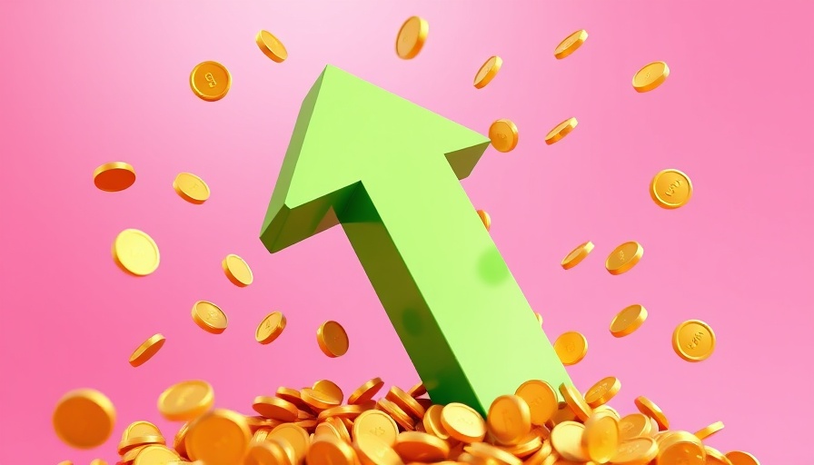 3D arrow and coins symbolizing Fastest Growing Software Companies Revenue 2024.