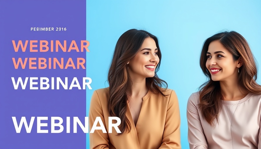 Webinar on AI Marketing Myths with speaker images and logos, blue background.