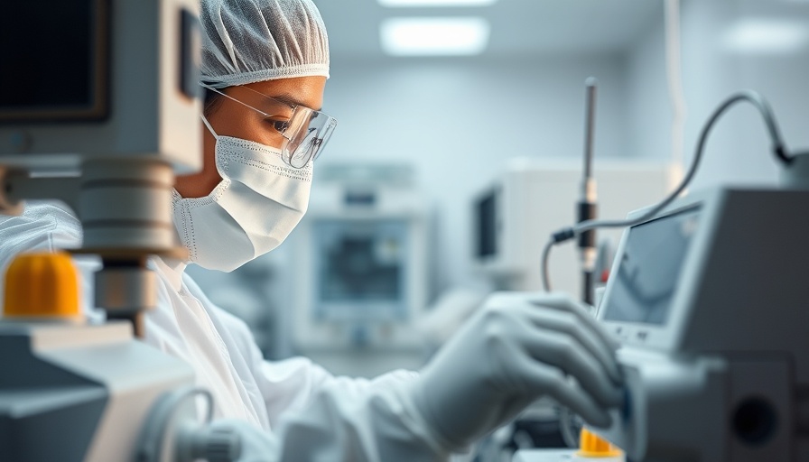 Trusted medical industry partners in a sterile lab environment.