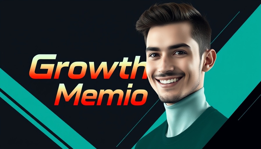 Graphic design of a growth memo theme with strategic elements