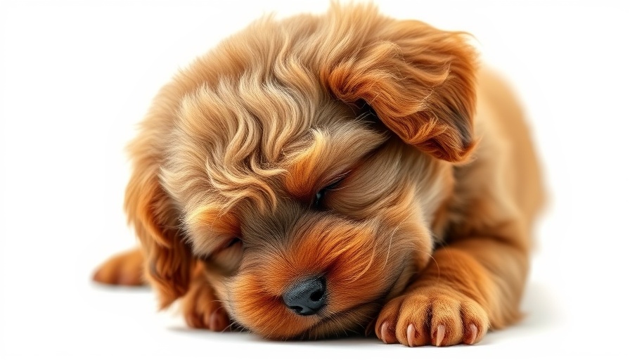 Fluffy puppy scratching its head for Itchy Pet Awareness Month.