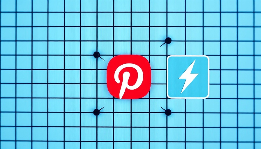 Grid with Pinterest, calendar, and lightning icons for scheduling posts