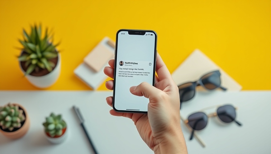 Social media SEO theme with smartphone and workspace decor