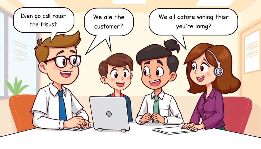 Cartoon about Reality Rule in customer service with two characters.