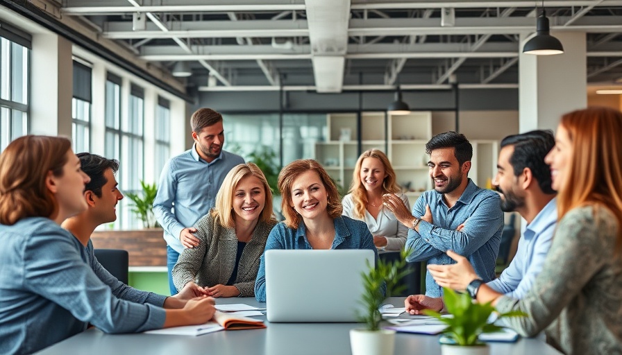 Supportive workplaces during economic hardships, diverse team collaborating.