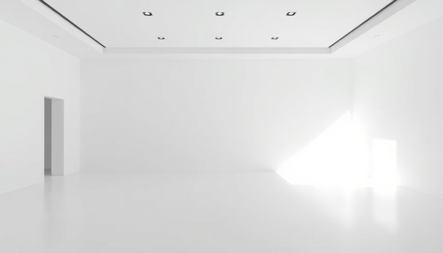 Minimalist white space with a focus on serenity and openness.