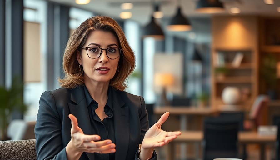 Businesswoman discussing essential business strategies for MedSpas indoors.